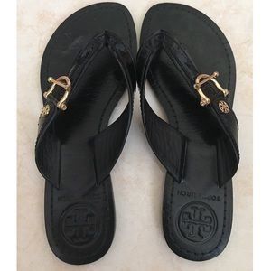 Tory Burch Black Nora Sandals Size 5