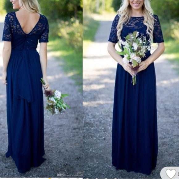 Dresses & Skirts - Navy blue brides maid dress