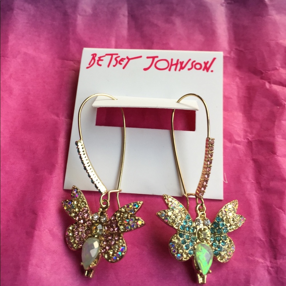 Betsey beautiful butterfly earrings.