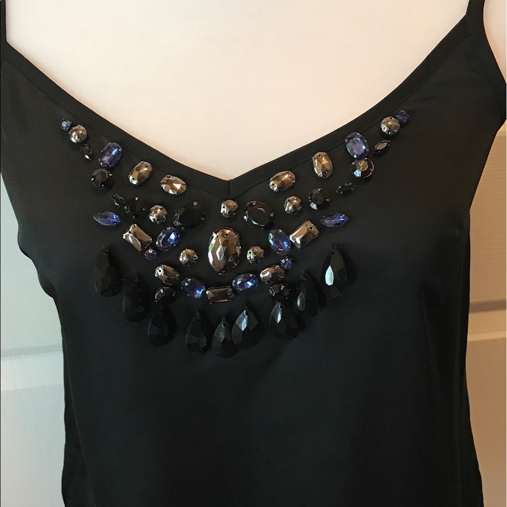 Sold***Beautiful little black express top size S - Picture 3 of 8