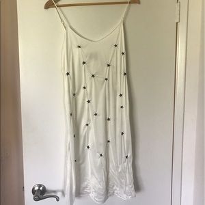 LF silk star slip dress