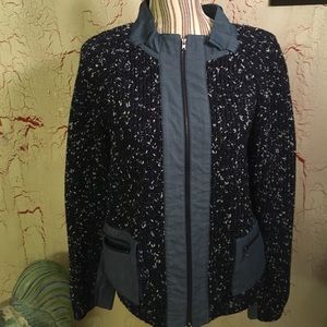 St John multi blue sweater St John multi blue sweater