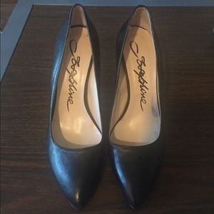 Black Italian Leather Pumps