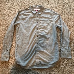 Quiksilver long sleeve button down, Large