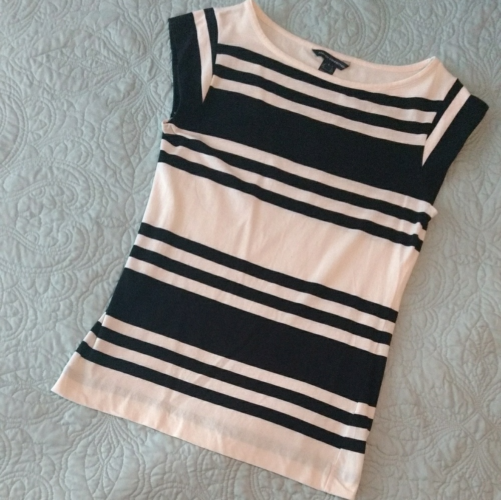 French Connection Cap Sleeve Fitted Tee