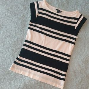 French Connection Cap Sleeve Fitted Tee