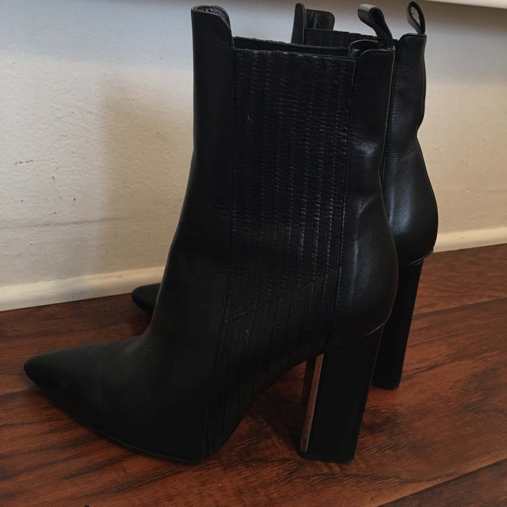 All Saints Designer Black Leather Boots