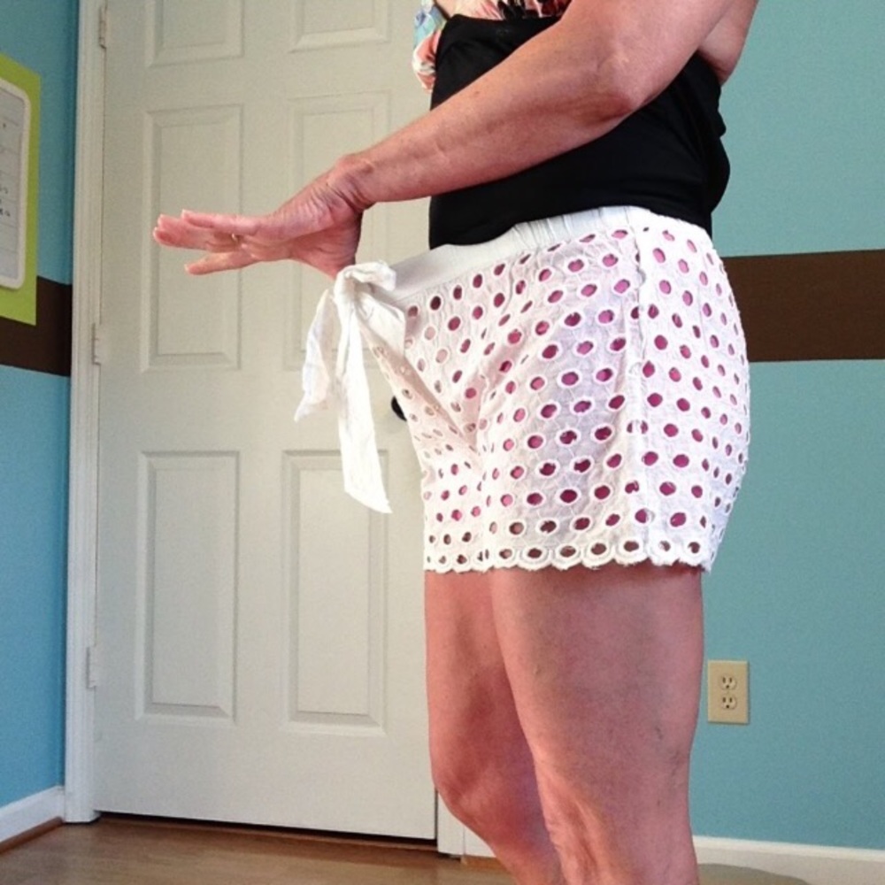 Mud Pie eyelet swim cover shorts - Picture 3 of 6