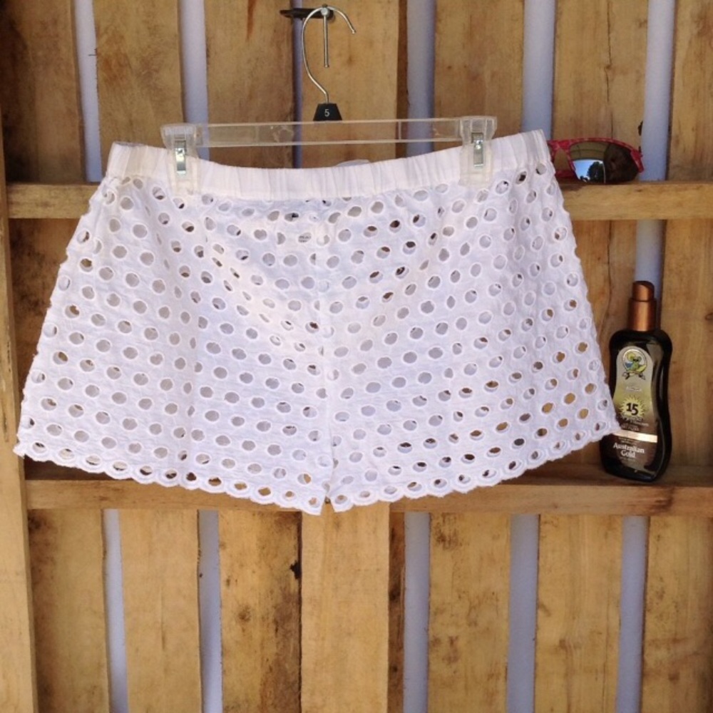 Mud Pie eyelet swim cover shorts - Picture 4 of 6