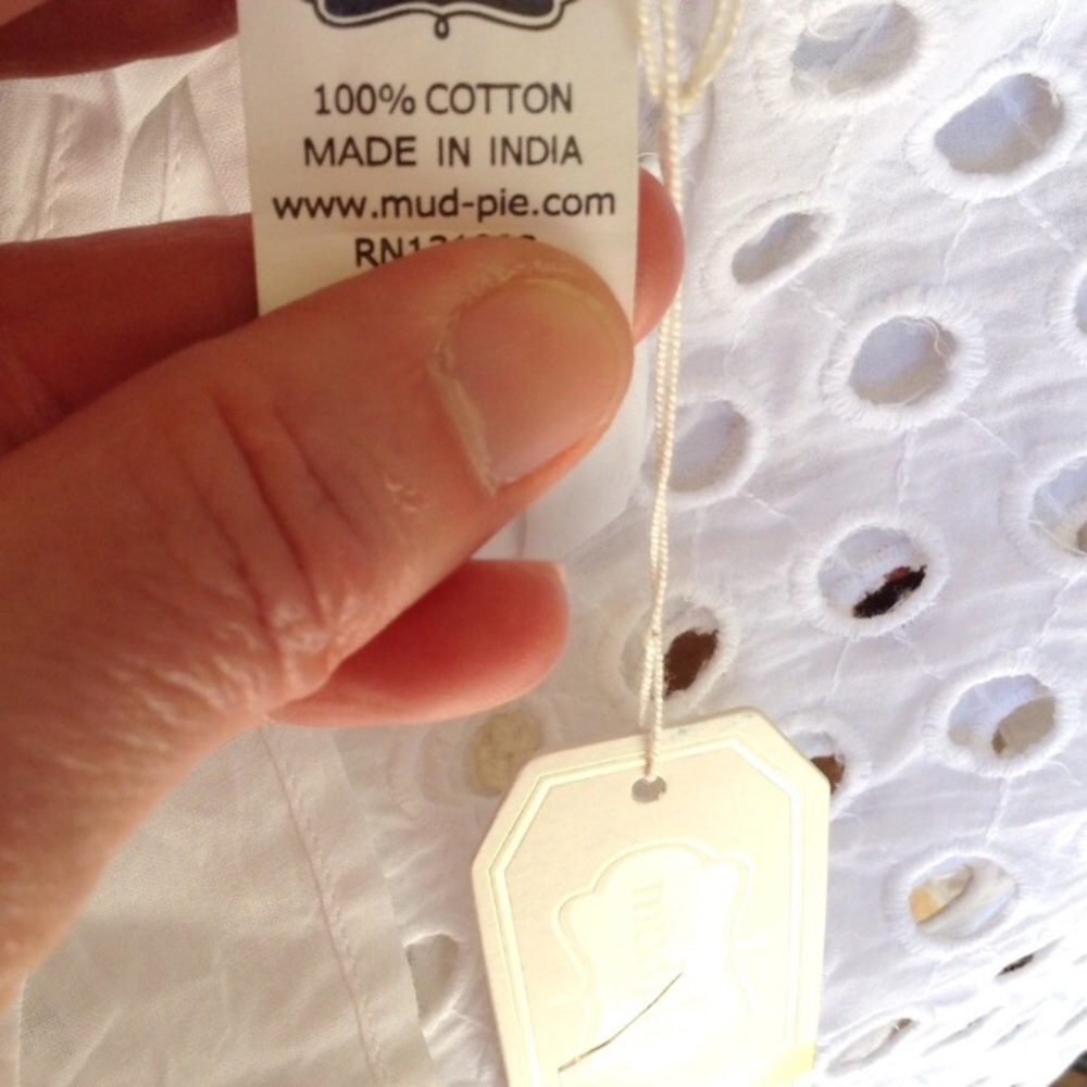 Mud Pie eyelet swim cover shorts - Picture 5 of 6