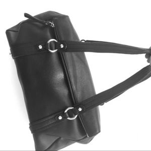 Genuine leather Nordstrom black handbag