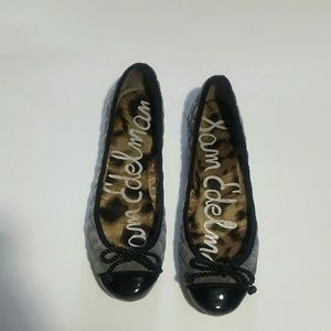 SAM EDELMAN GRAY CALYPSO BALLET FLATS