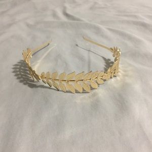 Gold leaf head band