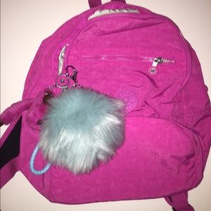 Kipling backpack with detachable Poof