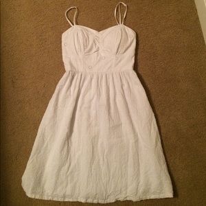 White eyelet dress
