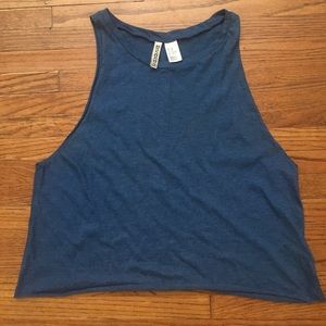 Divided Cropped Muscle Tee
