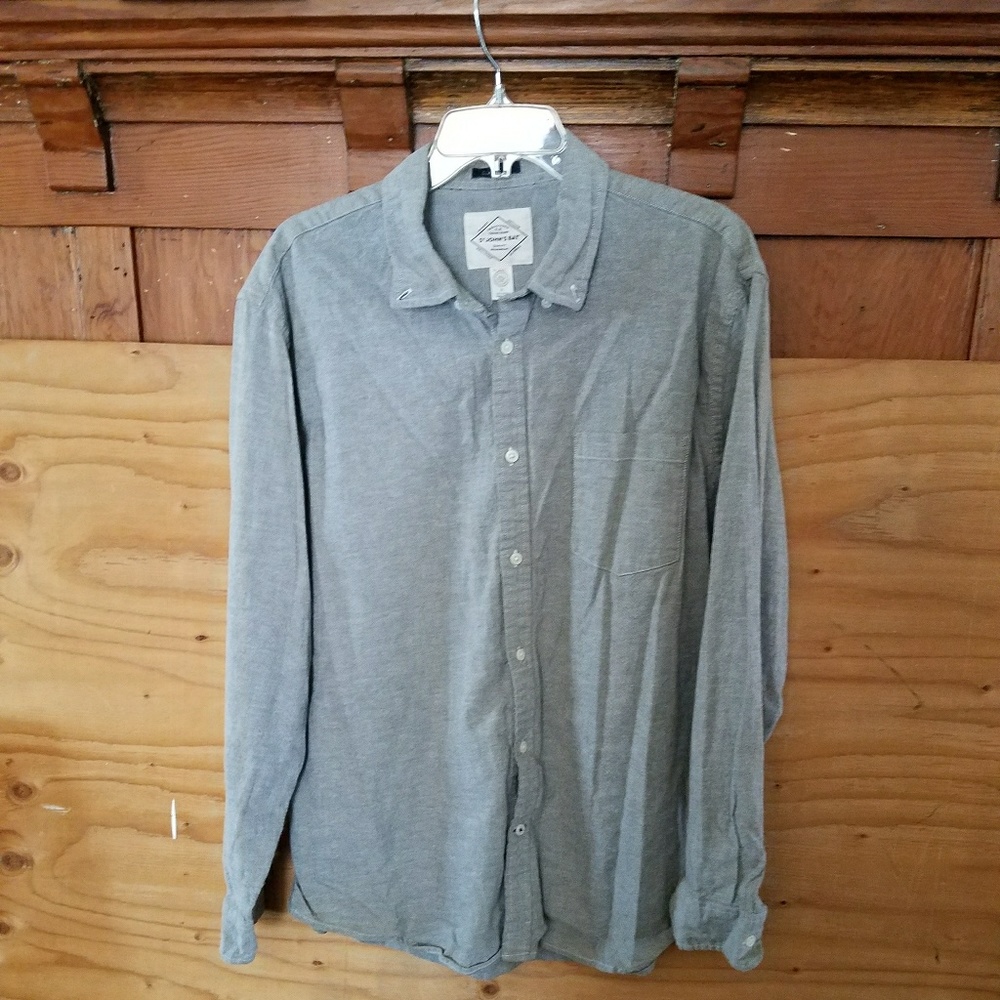 ST.Johns Bay Heather Gray long sleeve button down
