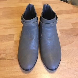 Grey ankle boots