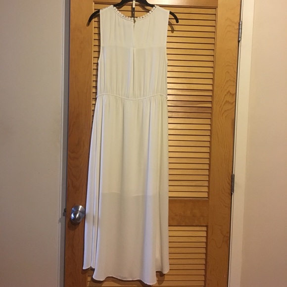 Asos Oasis Column Lace Midi Dress - Ivory - Picture 8 of 8