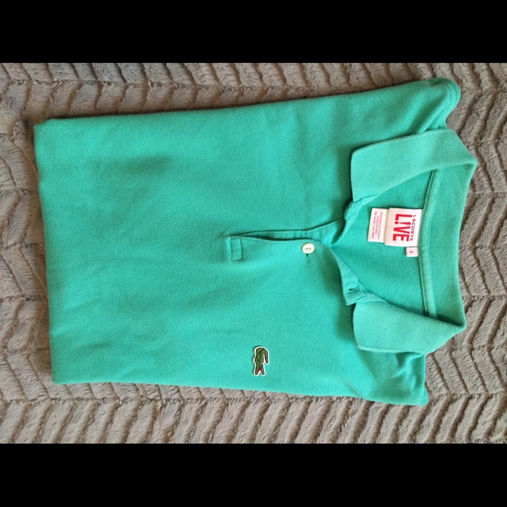 Aqua Lacoste Shirt
