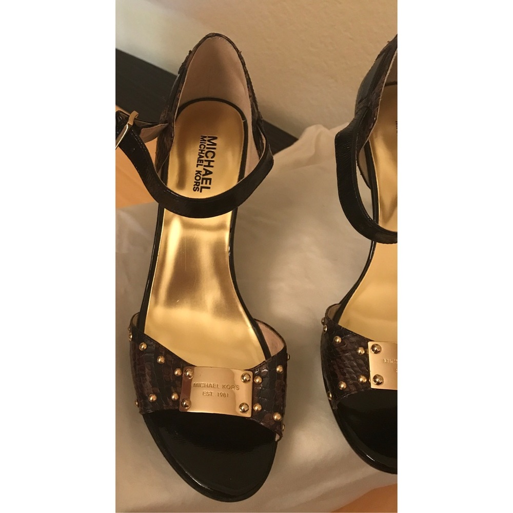 Michael Kors snake skin heels