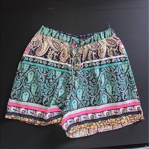 Drawstring printed shorts from Francesca's