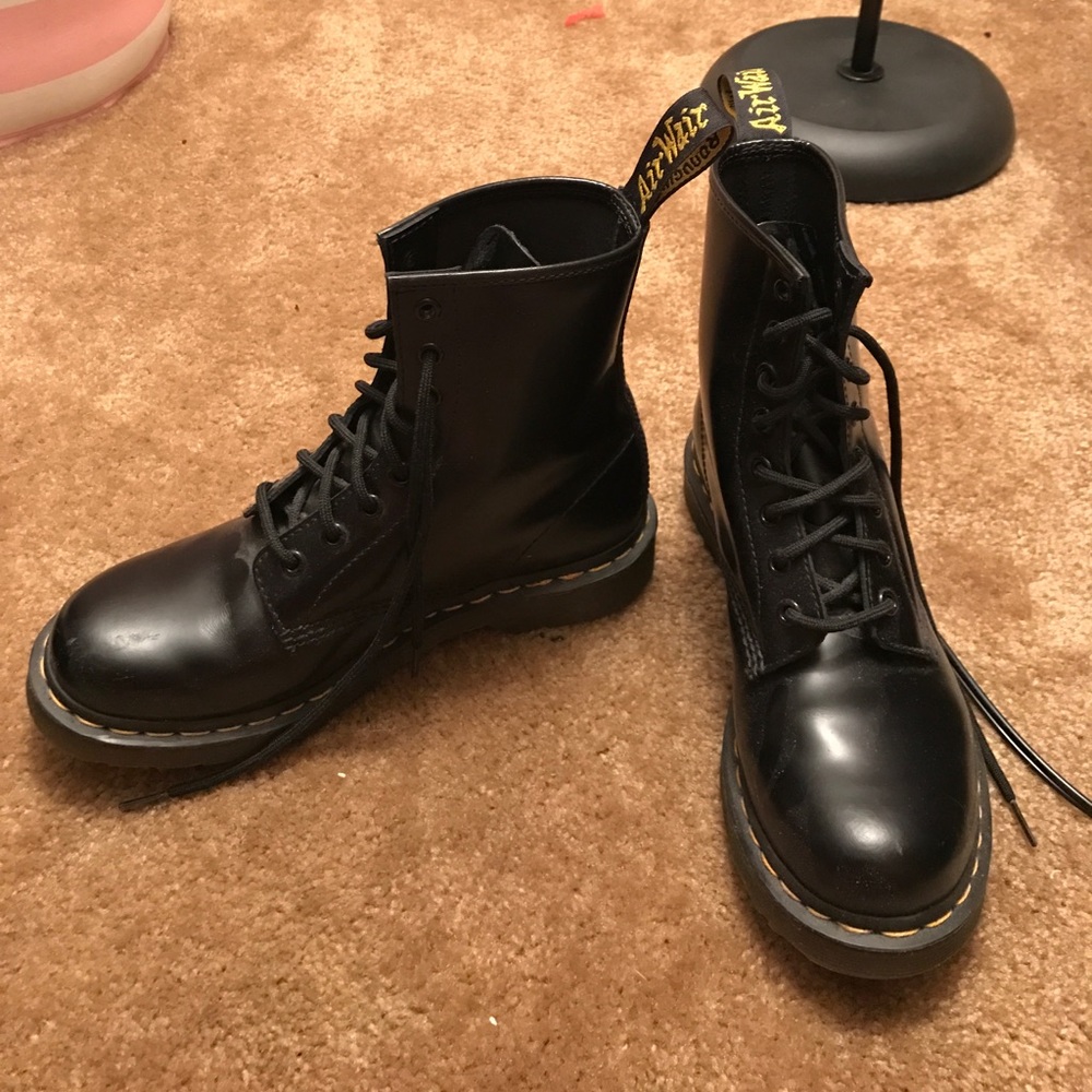 Black Dr. Martens boots