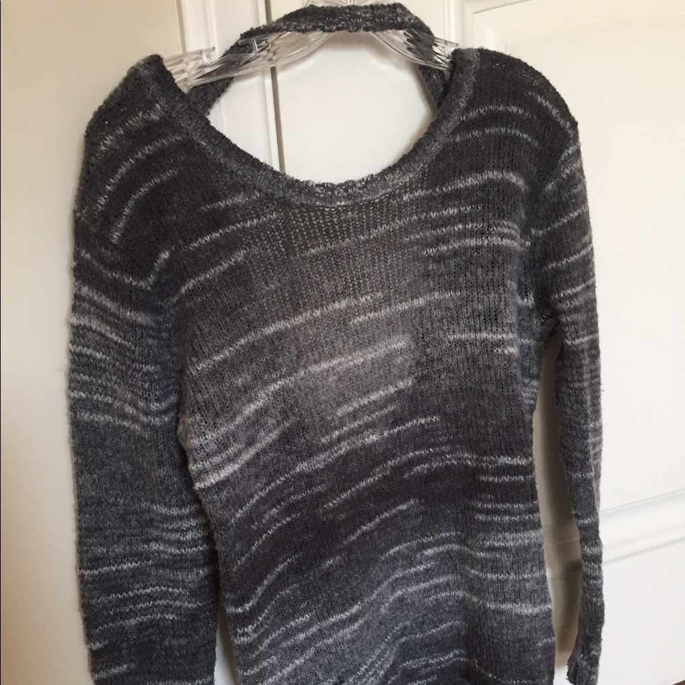 Grey knit sweater