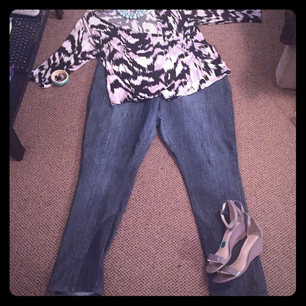 Denim skinny jeans