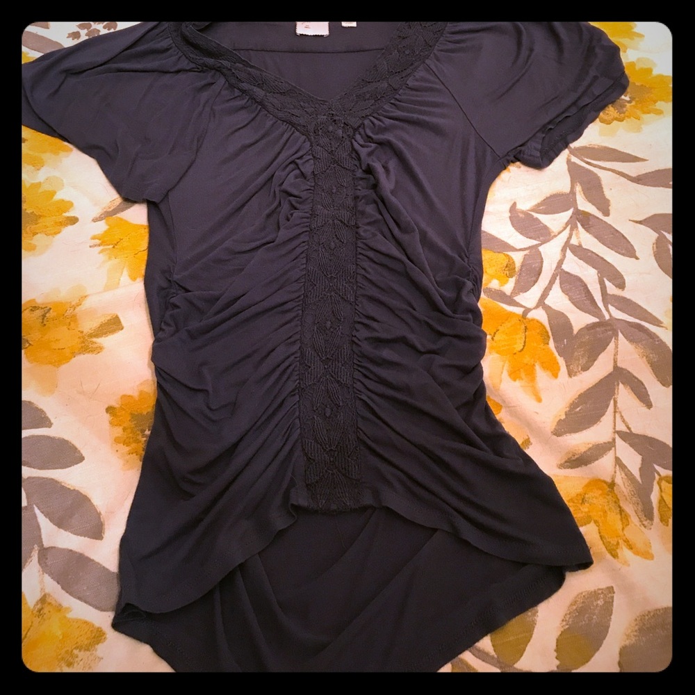 Anthropologie Postmark Grey Batwing Top