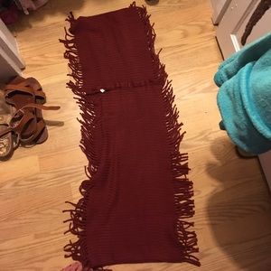 Burgundy infinite scarf