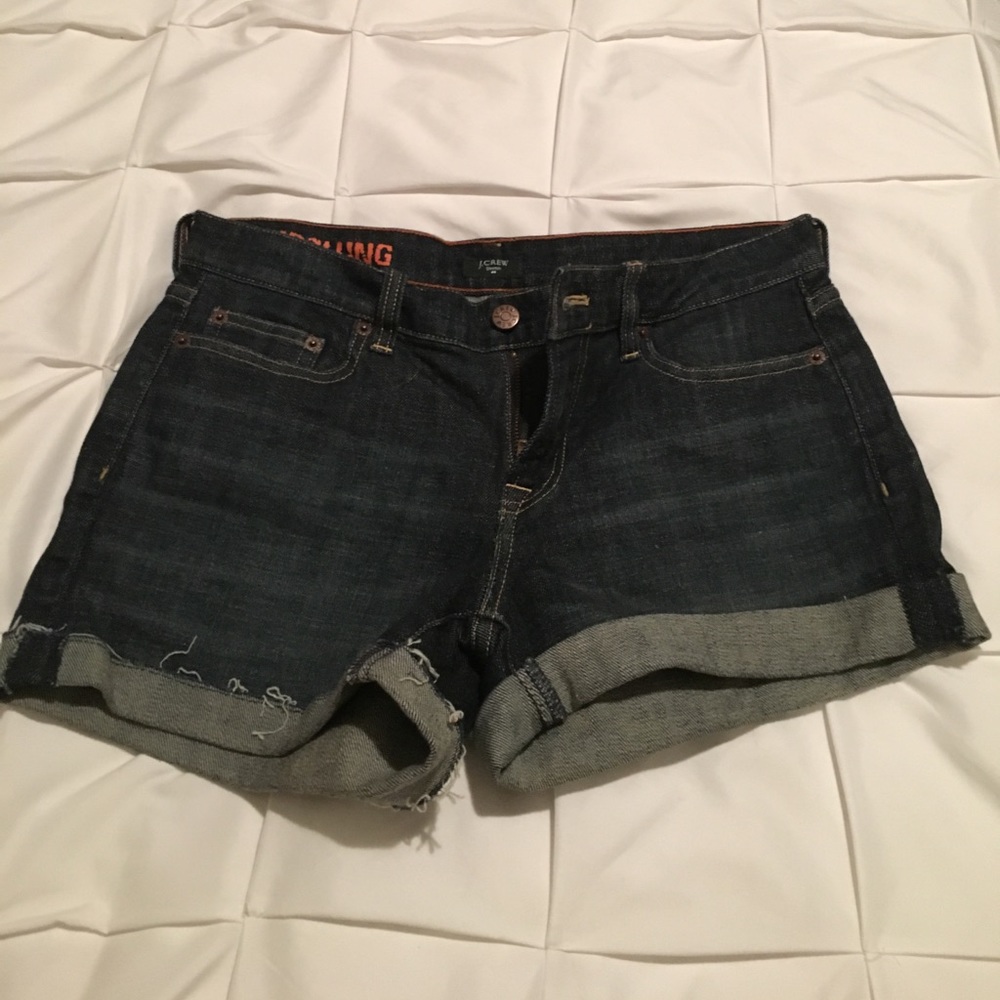 J.Crew Darkwash Cut-Offs