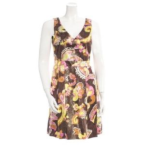 Tory Burch sleeveless floral silk dress !
