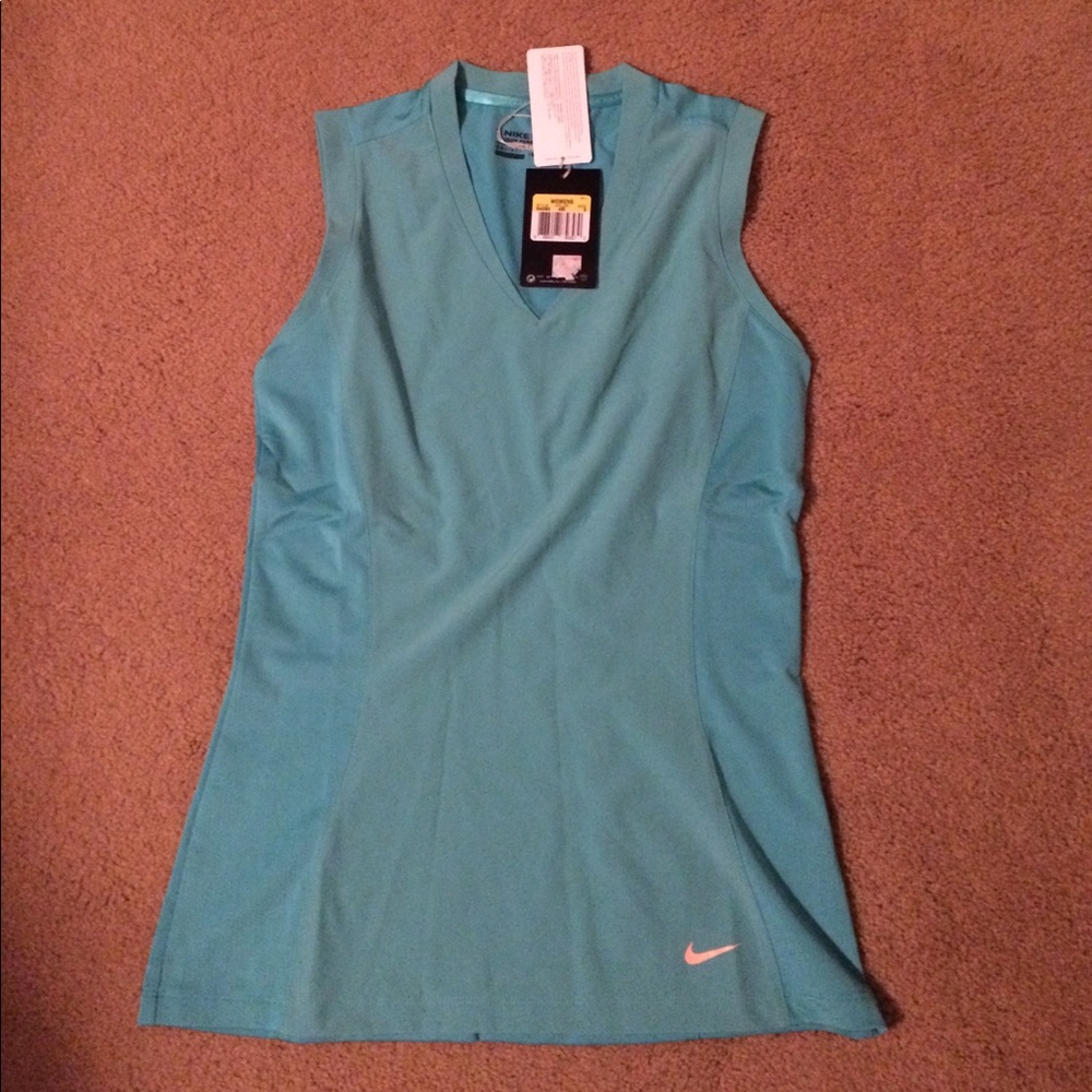 Teal Nike golf tank top