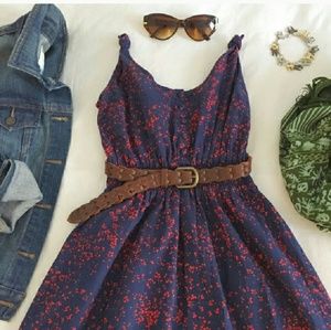 NWOT Navy with Red Dots Dress