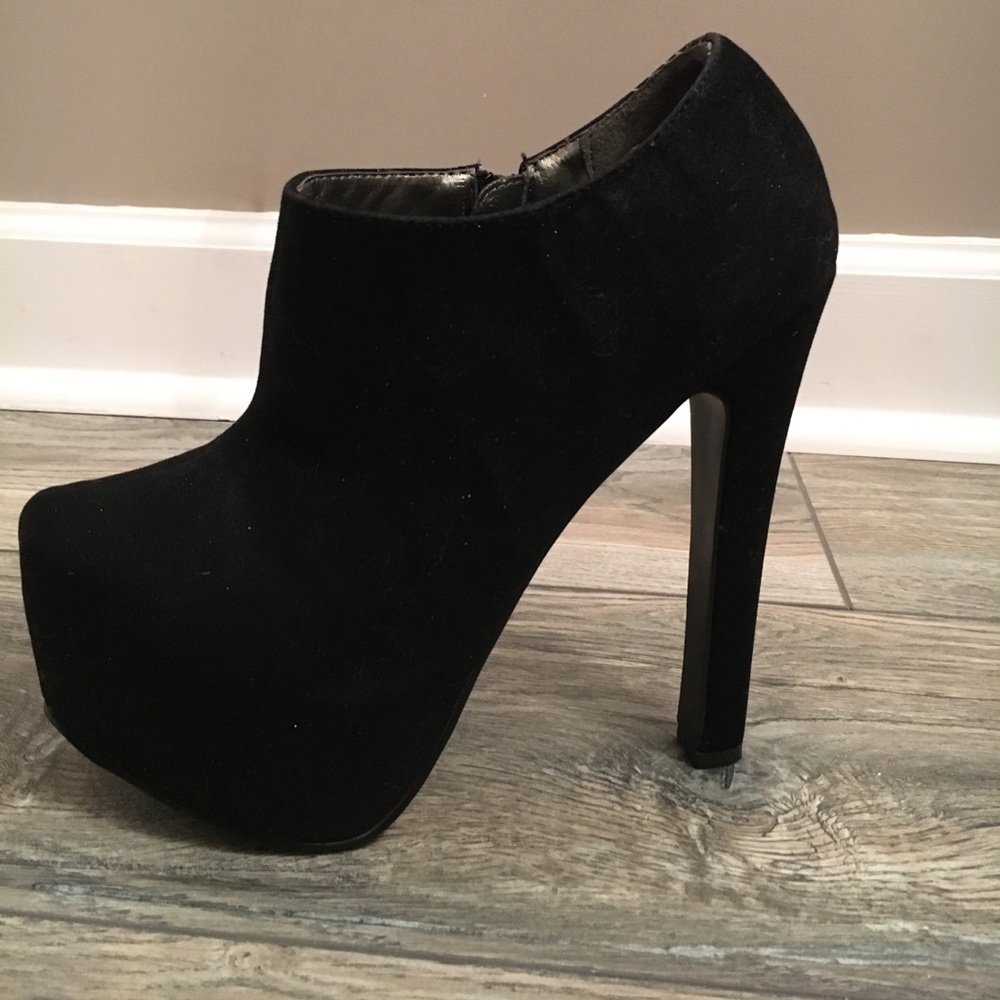 Black Platform Booties