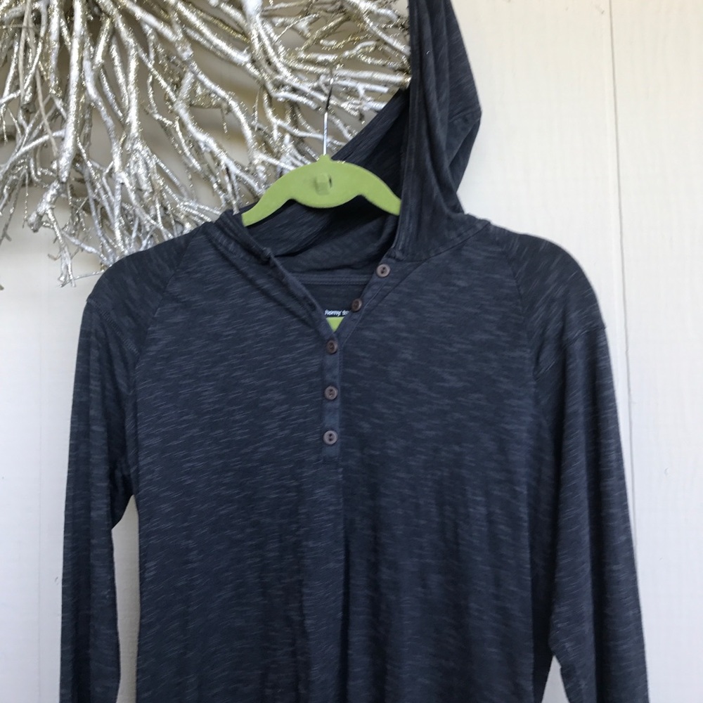 Heathered gray horny toad hoodie medium