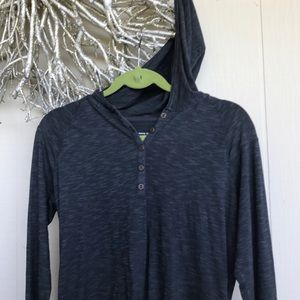 Heathered gray horny toad hoodie medium