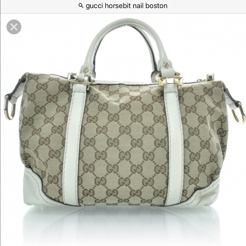 Gucci Horsebit Nail Boston Handbag
