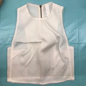 White Crop top