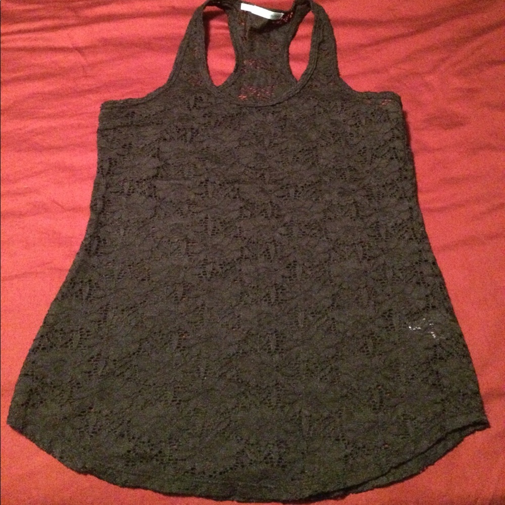 Black lace tank top