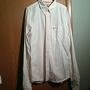 Hollister long sleeve button down/ heavy fabric