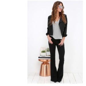 Lulu's Roadrunner Black Flare Pants