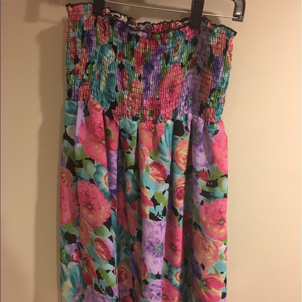 Strapless sundress