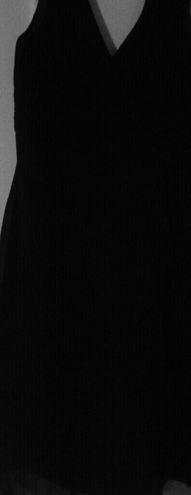 Black satin Calvin Klein dress