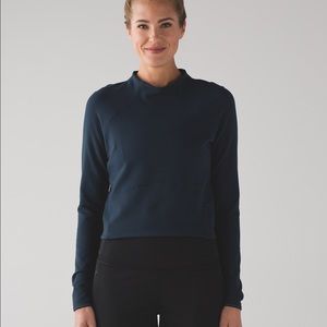 Lululemon hill and valley mock neck long sleeve