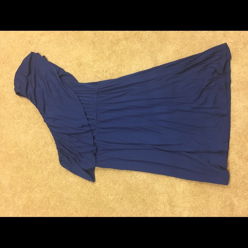 One should royal blue dress