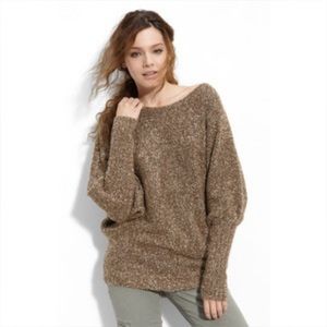 Kensie Brown and Ivory Plush Sweater