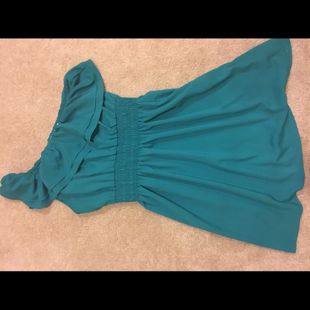 One shoulder real dress