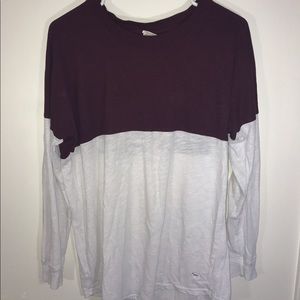 Long sleeve crew neck shirt